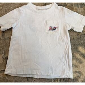 Vineyard Vines White Toddler Fourth Of July Tee 2T